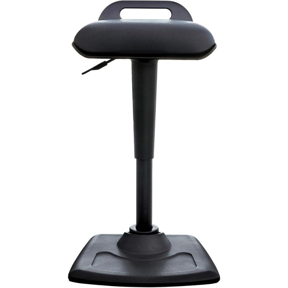 imageVari Active Seat  Adjustable Ergonomic Standing Desk Chair for Adults  Portable Home Office Furniture Comfortable Wobble Stool with Dynamic Range of Motion  Fully Assembled