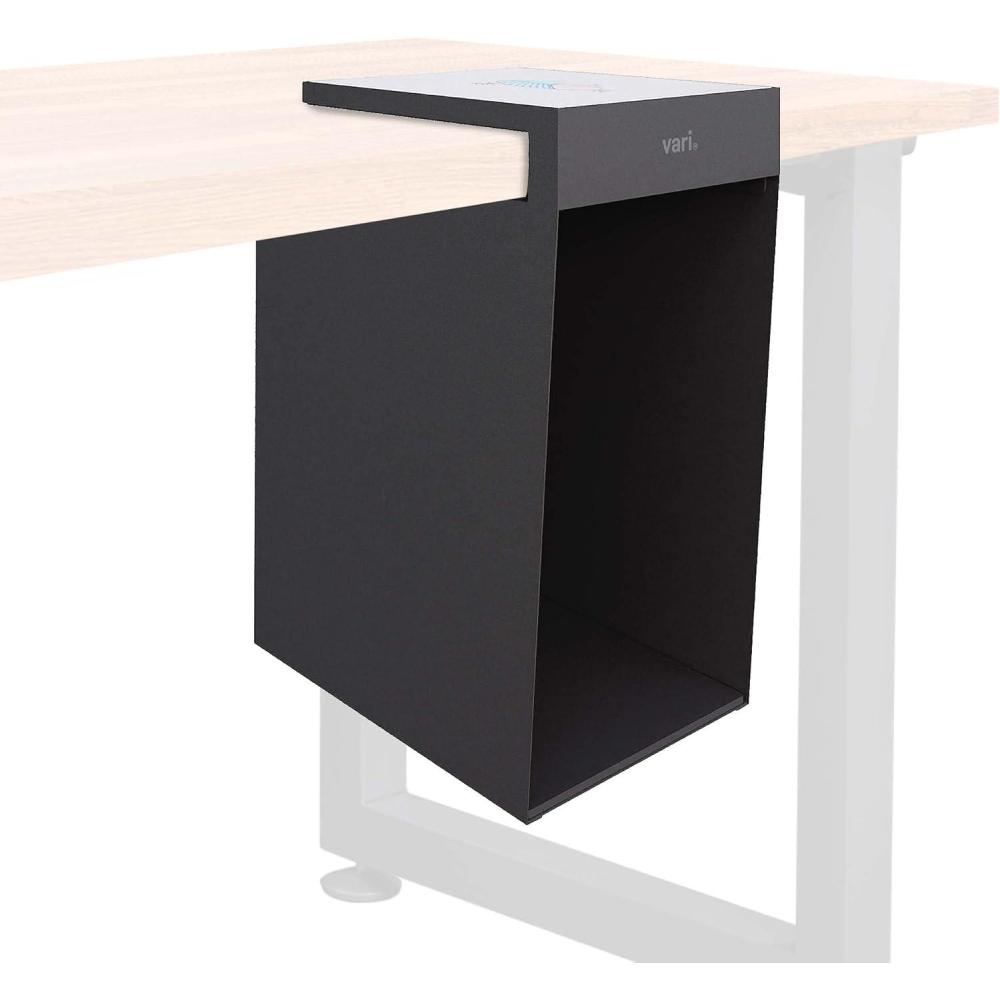 imageVari Hanging Desk Cubby  Under Desk Easy Mount Office Organizer ampamp File Storage Holder  Durable PowderCoated Steel with Writable Glass Marker Board  Ideal Home or Office Accessory  50 lb Capacity