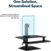 VARI VariDesk Premier Electric Converter -All-in-One Standing Desk Height Adjustable Riser with USB-A and USB-C – Ideal for Home Office Workspace – Dual Monitor Mount Computer Workstation (Black)(Black)