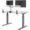 Vari Acrylic Privacy Panel 60 – Privacy Divider for Above Desktop – Easily Clamps to Desk or Table with No Tools Required – Durable Frosted Acrylic Finish(48 Inch)