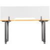 Vari Acrylic Privacy Panel 60 – Privacy Divider for Above Desktop – Easily Clamps to Desk or Table with No Tools Required – Durable Frosted Acrylic Finish(60 Inch)