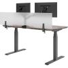 Vari Acrylic Privacy Panel 60 – Privacy Divider for Above Desktop – Easily Clamps to Desk or Table with No Tools Required – Durable Frosted Acrylic Finish(60 Inch)