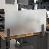 Vari Acrylic Privacy Panel 60 – Privacy Divider for Above Desktop – Easily Clamps to Desk or Table with No Tools Required – Durable Frosted Acrylic Finish(24 Inch)