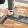 Vari ComfortEdge 72×30 Inch Electric Standing Desk – Height Adjustable Large Office Sit Stand VariDesk with Sloped Edge, Memory Presets, 180 LB Capacity + Tool-Free Assembly (Black)(Butcher Block Top / Slate Legs)