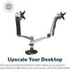 Vari Dual Monitor Arm – VESA Monitor Mount w/ 360 Degree Adjustment – Monitors up to 27 inches, 19.8 lbs – Double Monitor Arms with Full Adjustability – Computer Monitor Stand for Home or Office(Dual-Monitor Arm)
