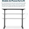 Vari Electric Standing Desk – Varidesk Height Adjustable Sit/Stand Desk – Dual Motor with Memory Presets, Stable T-Style Legs – Gaming or Home Office Workstation – 72”x30”, Walnut(Black)
