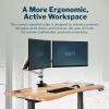 Vari Ergo 54×26 Electric Standing Desk – Height Adjustable Sit Stand VariDesk + Curved Waterfall Edge, 4 Memory Settings, Quick Assembly, Cable Management, 200 lb Capacity – Espresso (2 Boxes)(Butcher Block/Slate)