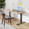 Vari Ergo 54×26 Electric Standing Desk – Height Adjustable Sit Stand VariDesk + Curved Waterfall Edge, 4 Memory Settings, Quick Assembly, Cable Management, 200 lb Capacity – Espresso (2 Boxes)(Reclaimed Wood/Slate)