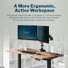Vari Ergo 54×26 Electric Standing Desk – Height Adjustable Sit Stand VariDesk + Curved Waterfall Edge, 4 Memory Settings, Quick Assembly, Cable Management, 200 lb Capacity – Espresso (2 Boxes)(Reclaimed Wood/Slate)