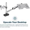 Vari Monitor Arm & Laptop Stand – VESA Compatible Mount with 360 Degree Rotation & 15″ Laptop Stand with Adjustable Height, Monitors up to 27 inches, 19.8 lbs Capacity – Single Monitor & Laptop Holder