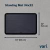 Vari Standing Mat 34×22 (VariDesk) – Anti Fatigue Non-Slip Mat for Standing Desk, Cushioned for Comfort, Indoor Floor Mat for Home, Office, or Kitchen – Black(34″L x 22″W x 0.6″Th)