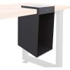 Vari Hanging Desk Cubby – Under Desk Easy Mount Office Organizer & File Storage Holder – Durable Powder-Coated Steel with Writable Glass Marker Board – Ideal Home or Office Accessory – 50 lb Capacity