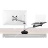 Vari Monitor Arm & Laptop Stand – VESA Compatible Mount with 360 Degree Rotation & 15″ Laptop Stand with Adjustable Height, Monitors up to 27 inches, 19.8 lbs Capacity – Single Monitor & Laptop Holder