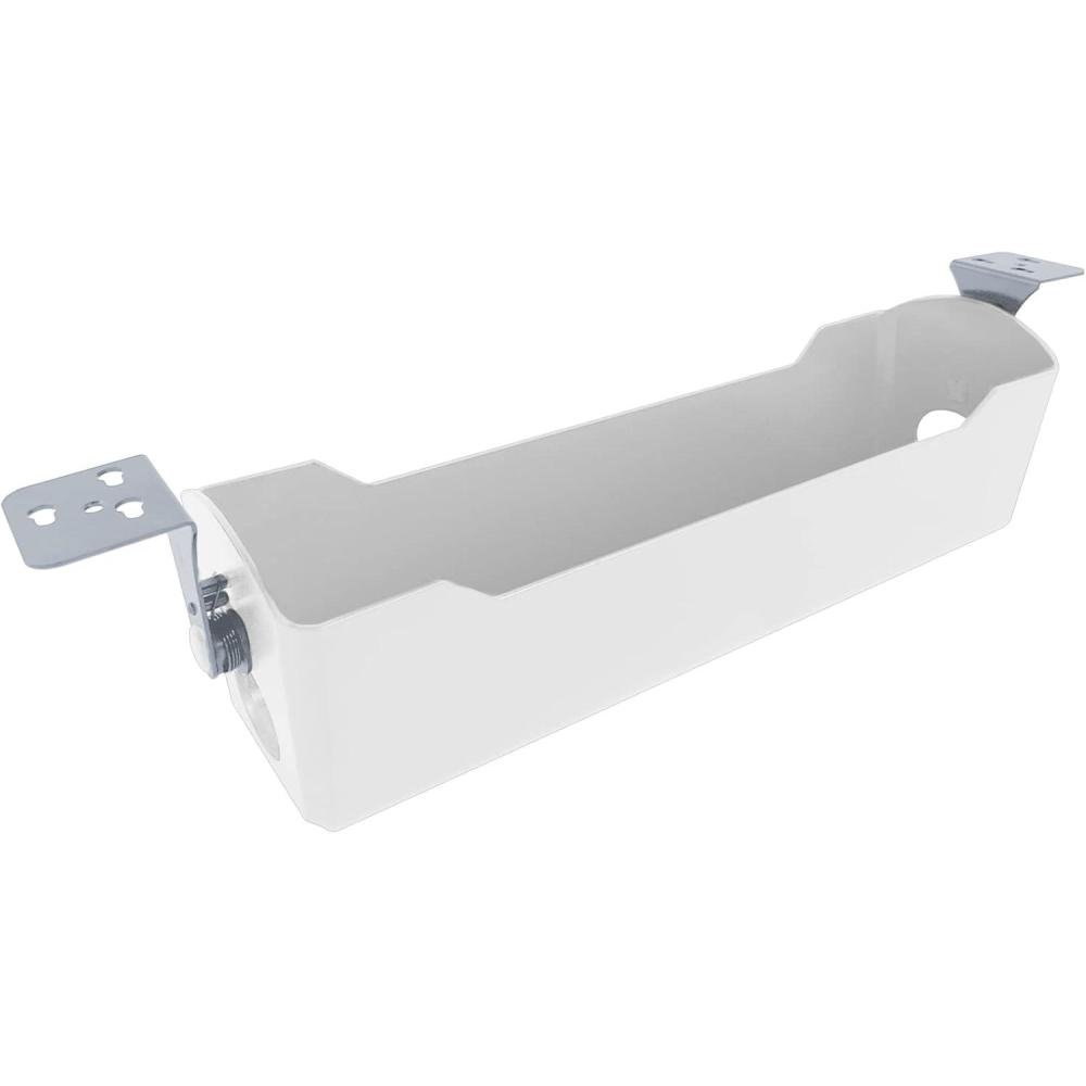 imageVari Cable Management Tray  Under Desk Cord ampamp Wire Organizer  Ideal for Home Office Sit Stand Desks  Fits Adjustable Electric Standing Desk 48x30 60x30 60x24 72x30  Easy Assembly BlackWhite