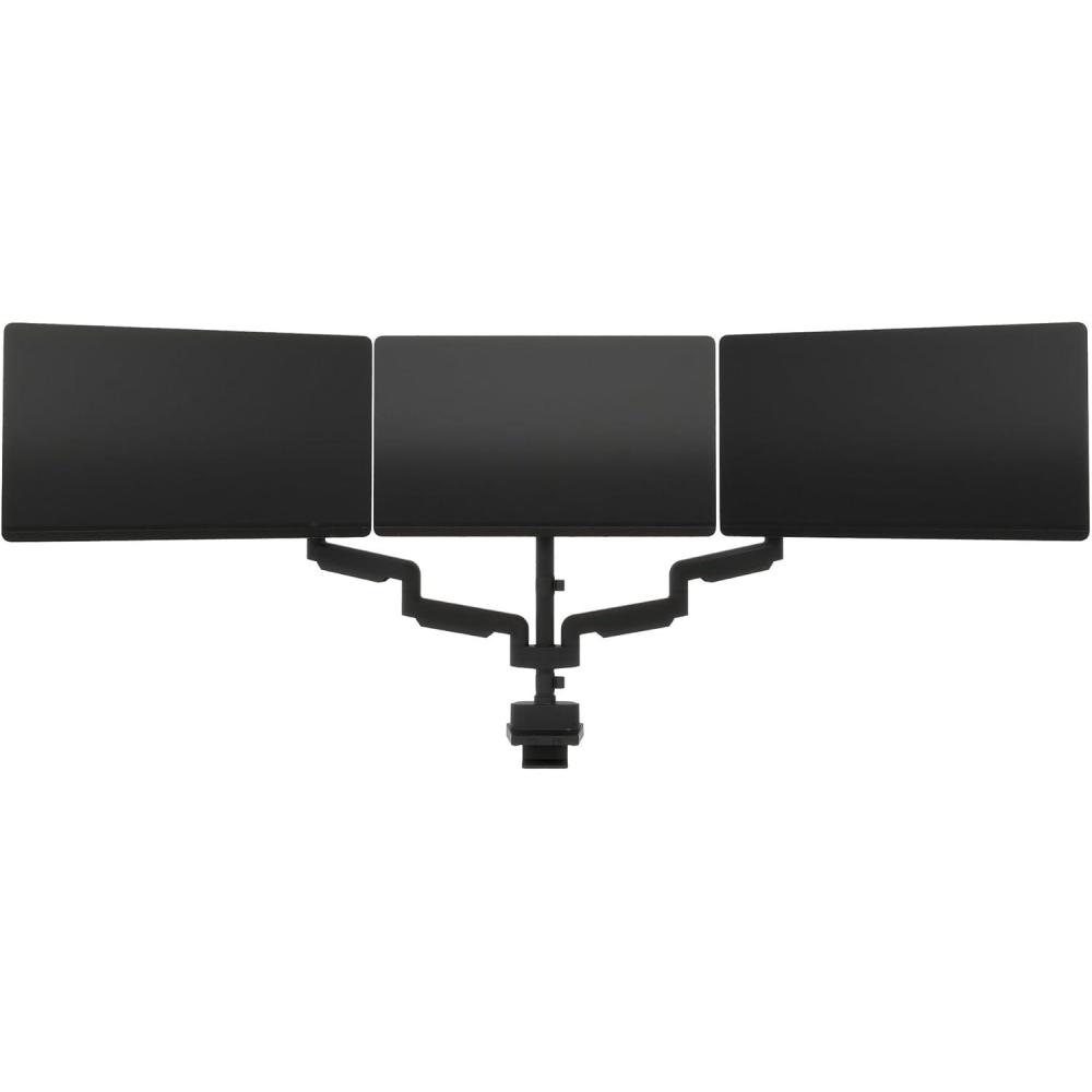 imageVari Triple Monitor Arm  VariDesk 3 Computer Monitor Mount Accessory  VESA Compatible Stand with 180 Degree Adjustment  Heavy Duty Articulating Arm  BlackTripleMonitor Arm 180