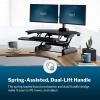 Vari – VariDesk Cube Corner 36 – Cubicle Standing Desk Converter for Dual Monitors – Home Office Desk with 11 Height Adjustable Settings, Spring-Assisted Lift, Weighted Base – Fully Assembled, Black(36)