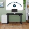 Vari Essential Electric Standing Desk for Home Office – 48×24 – White (Black)(Black)