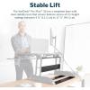 Vari VariDesk Pro Plus 36 Standing Desk Converter – 11 Height Settings + Spring Lift, 2 Tier Design, Keyboard Tray, Fits Desktops 36” Wide x 26.5″ Deep – Delivers Fully Assembled (Walnut)