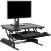Vari – VariDesk Essential 30 – Two-Tier Standing Desk Converter for Home Office – Adjustable Sit Stand Desk with 11 Height Settings – Standing Desk Riser for Monitor & Accessories – 30″ Wide, Black(30″)