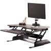 Vari – VariDesk Essential 36 – Two-Tier Standing Desk Converter for Monitor & Accessories – Height Adjustable Sit Stand Desk – Fully Assembled Monitor Riser for Home Office – 36″ Wide, Black