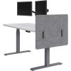 Vari Felt Privacy + Modesty Panel 30 – Above & Below Desk Privacy – Divider with Easy Desk or Table Attachment – Sound Dampening Felt – Light Grey(30 Inch)
