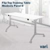 Vari Flip Top Training Table 6ft Modesty Panel – Durable Frosted Acrylic Panel – Ideal for Office Use for Below Desk Privacy – Easily Attaches to Flip Top Training Table Sold Separately(6 ft)