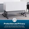 Vari Flip Top Training Table 6ft Modesty Panel – Durable Frosted Acrylic Panel – Ideal for Office Use for Below Desk Privacy – Easily Attaches to Flip Top Training Table Sold Separately(6 ft)