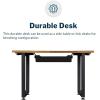 Vari Table 48×24 – Computer Desk with Durable Finish & Built-in Cable Management Tray – Modern Furniture for Work or Home Office – Stand-Alone Workstation or Side Table – Butcher Block