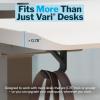 Vari VariDesk Undermount Desk Hook – Heavy-Duty Under Desk Hooks for Bags, Headphones & Accessories, Supports Up to 50 lbs Space-Saving Organizer (Set of 2)