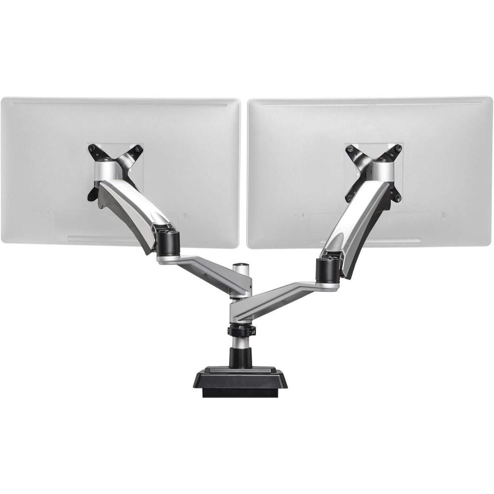 imageVari Single Monitor Arm  VESA Monitor Mount w 360 Degree Adjustment  Monitor up to 27 inches 198 lbs  Single Monitor Mount with Full Adjustability  Computer Monitor Stand for Home or OfficeDualMonitor Arm