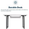 Vari Table 48×24 – Modern Computer Desk with Durable Finish – Built-in Cable Management Tray – Ideal for Gaming, Home, or Office – Stand-Alone Workstation or Corner Side Table – White