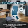 Vari Ascent Ergonomic Desk Chair for Home Office with Wheels, Breathable Mesh Back, Lumbar Support, Adjustable Seat Depth & Height, 20 Degree Tilt Function – Easy Assembly (Cloud White/Steel Blue)(Cloud White/Steel Blue)