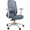 Vari Ascent Ergonomic Desk Chair for Home Office with Wheels, Breathable Mesh Back, Lumbar Support, Adjustable Seat Depth & Height, 20 Degree Tilt Function – Easy Assembly (Cloud White/Steel Blue)(Cloud White/Steel Blue)