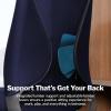 Vari Tempur-Pedic Ergonomic Office Chair – Mesh Back Desk Chair with Adjustable Lumbar Support, Recline, Seat Depth & Swivel Wheels for Home Office (Black/Deep Blue)(Black/Deep Blue)