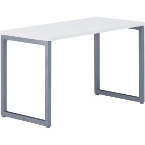 Vari Table 48×24 – Modern Computer Desk with Durable Laminate Finish and Slim Legs – Ideal for Gaming, Home, or Office – Stand-Alone Workstation or Corner Side Table – White