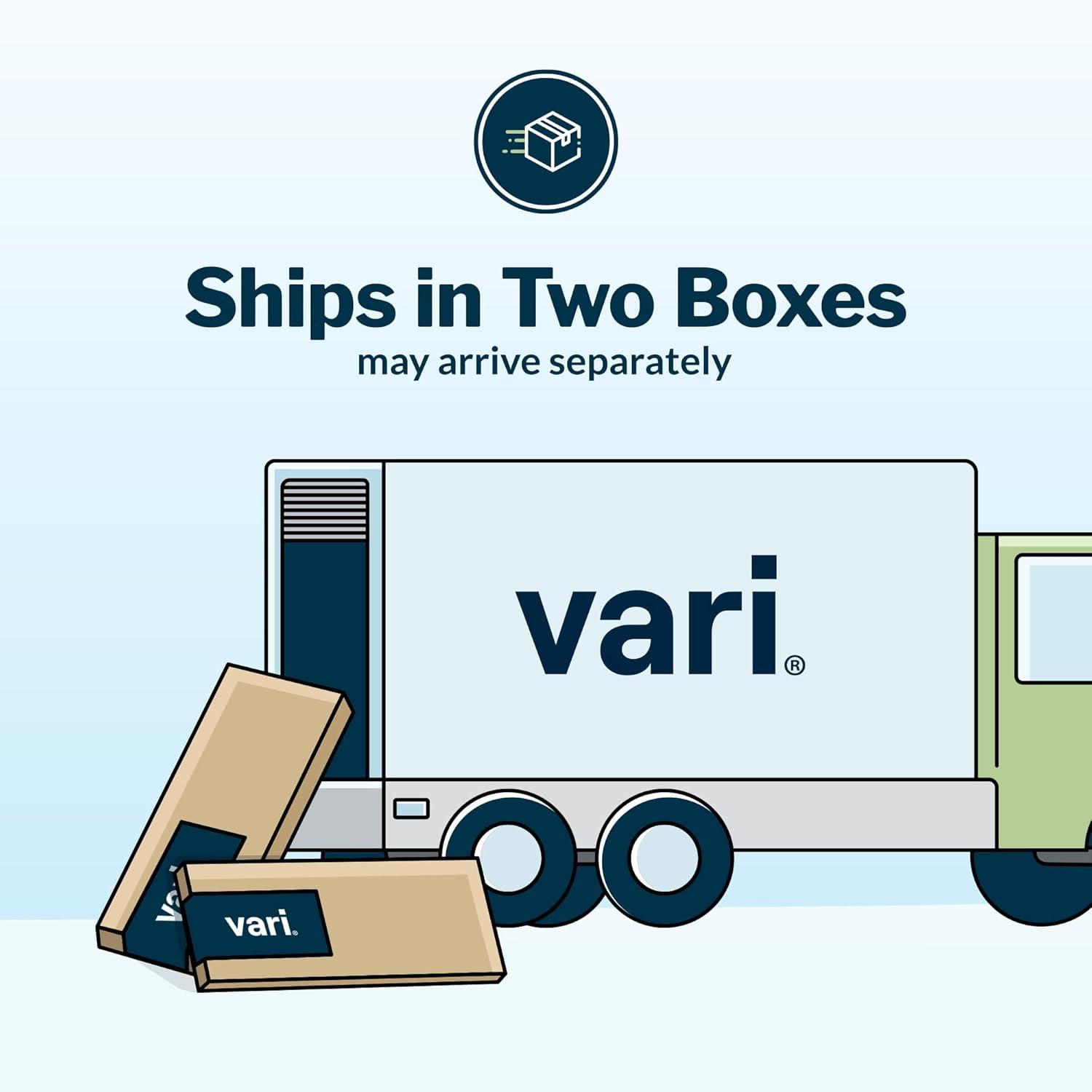 imageVari ComfortEdge Electric Height Adjustable Standing Desk 40x26 Varidesk SitStand Desk for Home Office Sloped Ergonomic Front Edge Stable Legs Easy Assembly 2 Boxes Walnut TopWhite LegsWhite Top Silver Legs