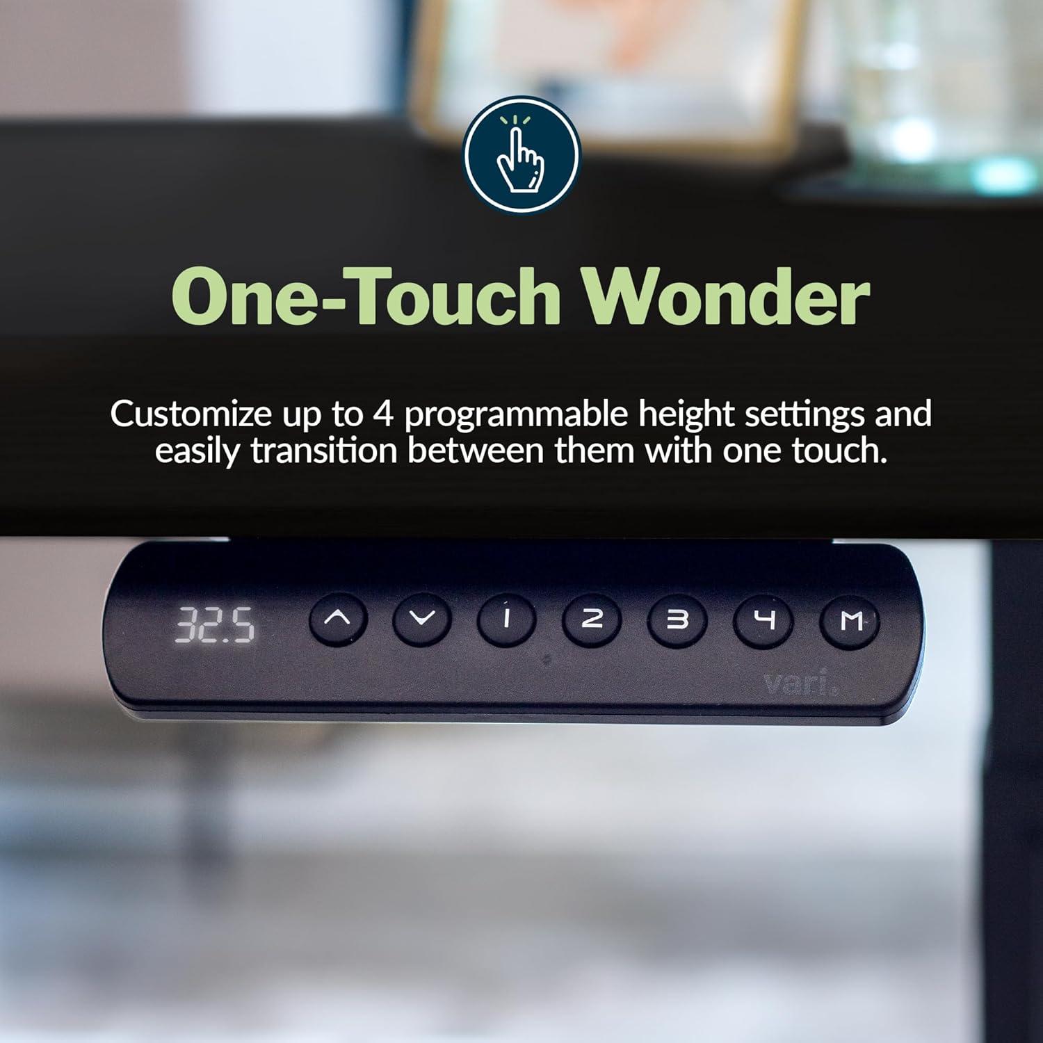 imageVari ComfortEdge Electric Height Adjustable Standing Desk 40x26 Varidesk SitStand Desk for Home Office Sloped Ergonomic Front Edge Stable Legs Easy Assembly 2 Boxes Walnut TopWhite LegsBlack Top Slate Legs