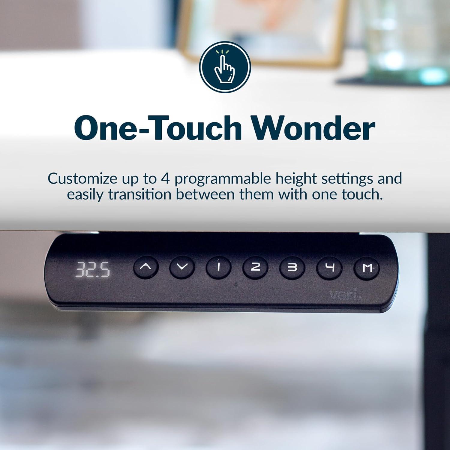 imageVari ComfortEdge Electric Height Adjustable Standing Desk 40x26 Varidesk SitStand Desk for Home Office Sloped Ergonomic Front Edge Stable Legs Easy Assembly 2 Boxes Walnut TopWhite LegsWhite Top Silver Legs