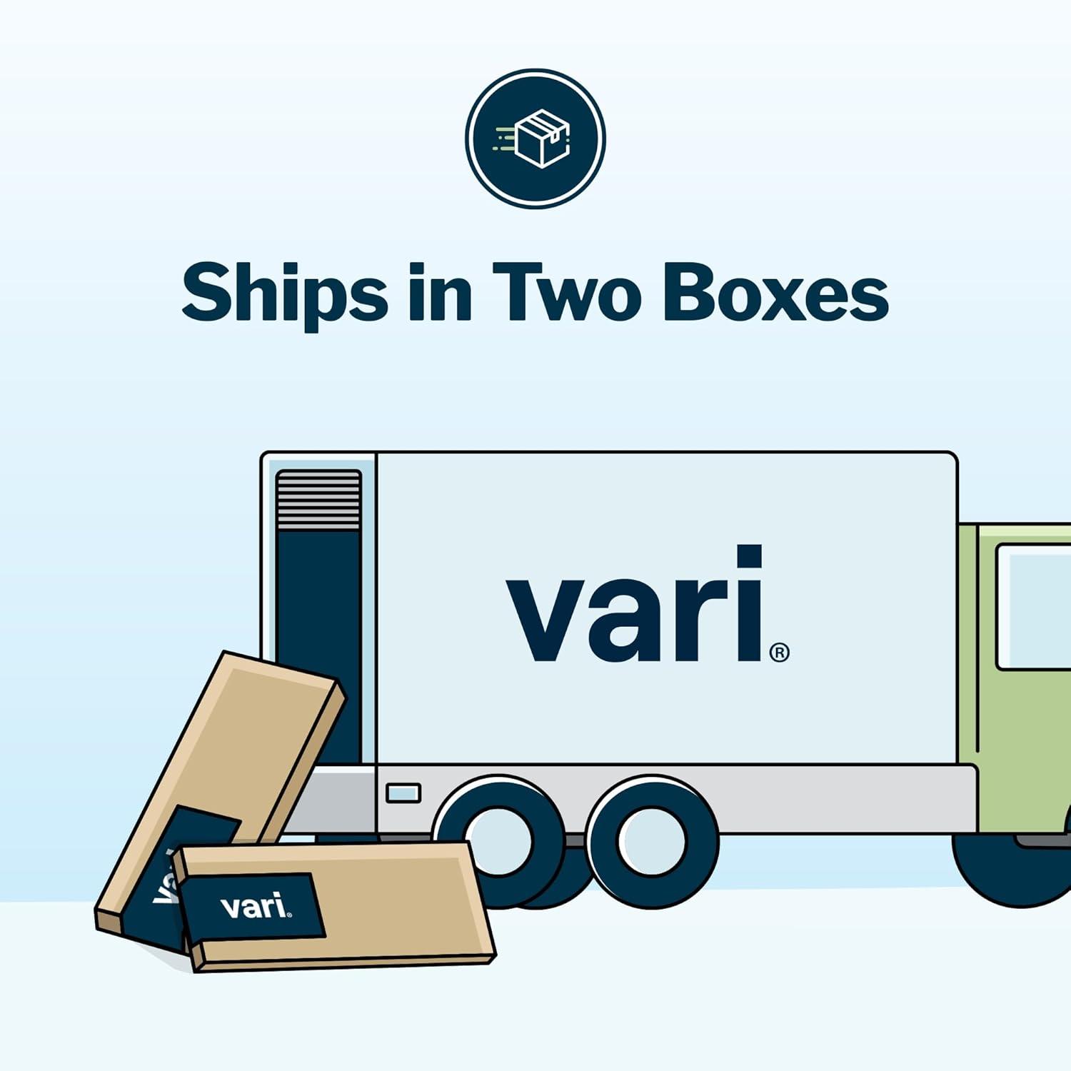 imageVari ComfortEdge Electric Height Adjustable Standing Desk 40x26 Varidesk SitStand Desk for Home Office Sloped Ergonomic Front Edge Stable Legs Easy Assembly 2 Boxes Walnut TopWhite LegsMarble Top Slate Legs