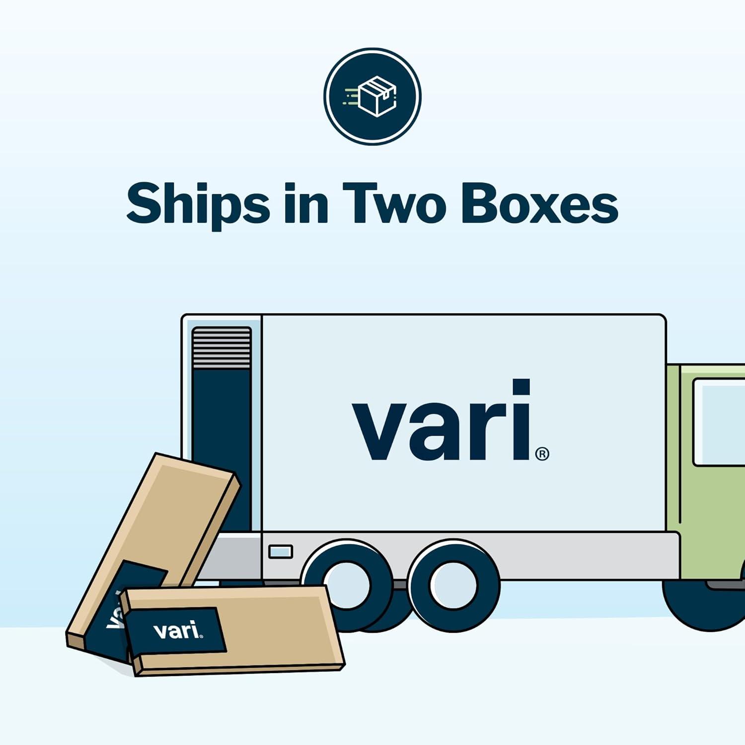 imageVari ComfortEdge Electric Height Adjustable Standing Desk 40x26 Varidesk SitStand Desk for Home Office Sloped Ergonomic Front Edge Stable Legs Easy Assembly 2 Boxes Walnut TopWhite LegsBlack Top Black Legs