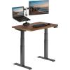 Vari ComfortEdge 60×30 Inch Adjustable Electric Standing Desk – Sit Stand VariDesk with Memory Presets, Sloped Edge, 200 LB Capacity + Tool-Free Assembly (Light Wood)(Walnut Top / Slate Legs)