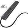 Vari Power Strip (10 Foot) – Black Extension Cord with Multiple Outlets & Power Surge Protection – Outlet Extender with 6 Plug in Points – Office Desk Accessories(15-Foot)