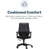 Vari Essential Task Chair – Varidesk Ergonomic Home Office Chair with Comfortable Mesh, Lumbar & Back Support, Adjustable Height – Ideal for Computer Desk – Easy Assembly – Black