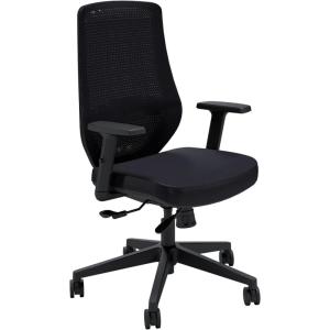 Vari Essential Task Chair – Varidesk Ergonomic Home Office Chair with Comfortable Mesh, Lumbar & Back Support, Adjustable Height – Ideal for Computer Desk – Easy Assembly – Black