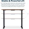 Vari Classic Electric Standing Desk – VariDesk Height Adjustable Sit/Stand Desk – Dual Motor with Memory Presets, Stable T-Style Legs – Gaming or Home Office Workstation – 72”x30”, Walnut/Black(Walnut Top / Black Legs)