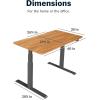 Vari Classic Electric Standing Desk – VariDesk Height Adjustable Sit/Stand Desk – Dual Motor with Memory Presets, Stable T-Style Legs – Gaming or Home Office Workstation – 72”x30”, Walnut/Black(Butcher Block / Slate Legs)