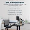 Vari Classic Electric Standing Desk – VariDesk Height Adjustable Sit/Stand Desk – Dual Motor with Memory Presets, Stable T-Style Legs – Gaming or Home Office Workstation – 72”x30”, Walnut/Black(Black Top / Black Legs)