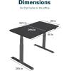 Vari Classic Electric Standing Desk – VariDesk Height Adjustable Sit/Stand Desk – Dual Motor with Memory Presets, Stable T-Style Legs – Gaming or Home Office Workstation – 72”x30”, Walnut/Black(Black Top / Slate Legs)