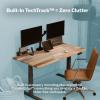 Vari ComfortEdge 60×30 Inch Adjustable Electric Standing Desk with TechTrack – Sit Stand VariDesk with Memory Presets, Included Phone Stand & Shelf, 200 LB Capacity, Tool-Free Assembly (Walnut)(Reclaimed Wood)