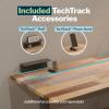 Vari ComfortEdge 60×30 Inch Adjustable Electric Standing Desk with TechTrack – Sit Stand VariDesk with Memory Presets, Included Phone Stand & Shelf, 200 LB Capacity, Tool-Free Assembly (Walnut)(Reclaimed Wood)